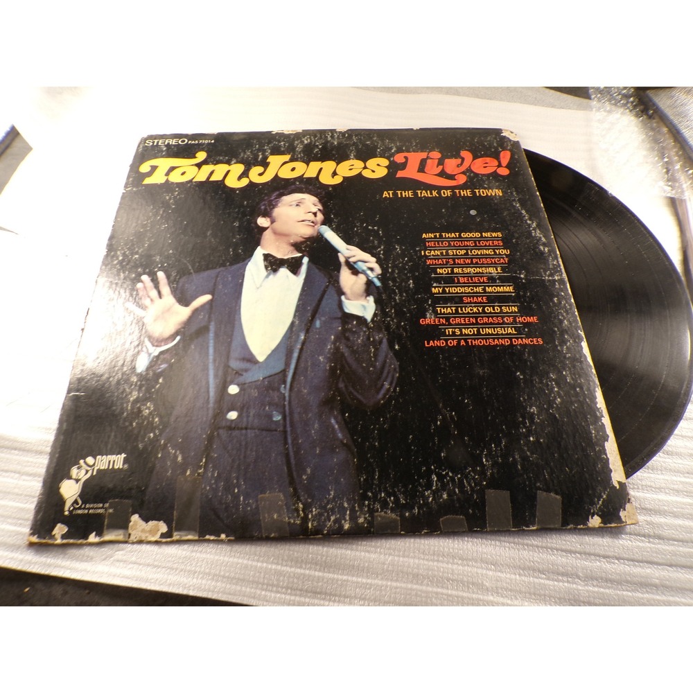 Tom Jones Live! At The Talk Of The Town Vinyl LP Parrot PAS 71014 1967 Stereo
